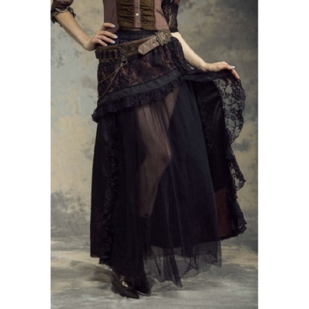 RQ-BL Red Queen’s Black Legion steampunk skirt